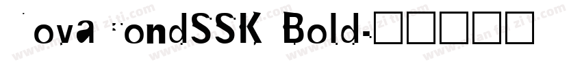 NovaCondSSK Bold字体转换
